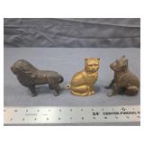Antique Cast Iron Animal Still Banks Collection