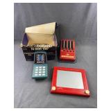 Vintage Milton Bradley Comp IV & Etch A Sketch