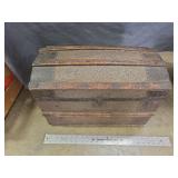 Antique Dome Top Steamer Trunk