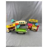 Fisher-Price Jet Airplane & Circus Train Lot