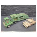 Tonka Steel Car Transporter & Pickup Truck Set