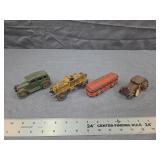 Antique Cast Iron Toy Vehicles Set