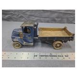 Antique Hubley Cast Iron Mack Dump Truck