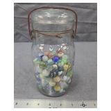 Atlas E-Z Seal Glass Jar with Marbles