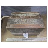 Antique Miniature Dome Top Trunk