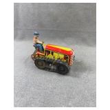 Courtland Tin Wind-Up Crawler Tractor Toy