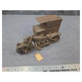 Cast Iron Motorcycle Toy with Sidecar