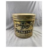 Dan Dee Pretzels 5lb Advertising Tin