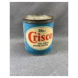 Vintage Crisco 3lb Shortening Tin Can