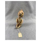 Pre-Columbian Clay Rain God Effigy Figure