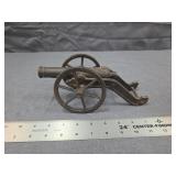 Mini Cast Iron Model Cannon Desk Decor
