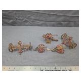 Antique Miniature Cast Iron Cannons & Tools