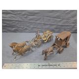 Antique Cast Iron Horse-Drawn Toy Vehicles