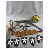 Military Patches & Leatherwork Lot