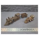 Antique Cast Iron Toy Train Lot