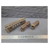 Antique NY Central Lines Toy Train Cars