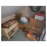 Christmas Decorations And Wash Stand