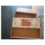 2 Wooden Cigar Boxes