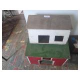 Pair Of Wooden Toy Barns