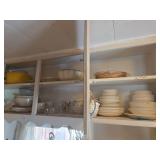 Kitchen Cupboards Above Sink- All Contents