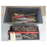 Tools Box With Wrenches And Sockets & Misc.