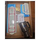 Local Advertising Memorabilia- Thermometers And Ra