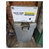 Baler Twine & Trash Can