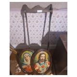 Pool Q Rack And Religious Pictures
