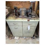 Bench Grinder & Cabinet