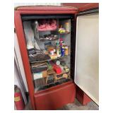 GE Red Metal Storage Cabinet & Welding Supplies