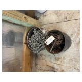 Metal Chains & Pipe Clamp Tool Lot