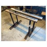 Heavy Duty Steel Base Sawhorses Pair
