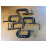 Set of 6 Hargrave No 44 C-Clamps