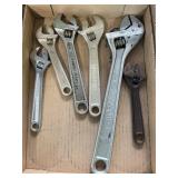 Assorted Forged Steel Adjustable Wrenches