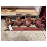 Bottle Jacks set of 4 - poor quality - 15 Ton Nort