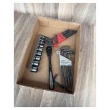 USA Craftsman Ratchet & Hex Key Tool Lot