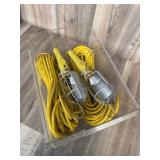 Carol Super Vu-Tron Yellow Work Lights Pair