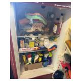 Contents in Refrigerator Only - Misc lot- car clea