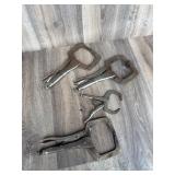 4 Vise Grip Locking C-Clamp Pliers Set