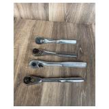 Set of 4 Craftsman Forged Steel Ratchet Wrenches