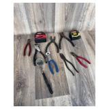 Craftsman Hand Tool Lot: Tape Measures & Pliers