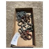 Metal Rigging Clevis Shackles & Towing Chain Lot