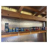 Shelf Lot- Misc. hardware cans full of bolts, scre