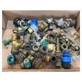 Brass & Plastic Garden Hose Fittings Lot