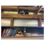 Misc. Shelf Lot- Books, Air cleaner filter