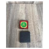 Antique Gold Tone Tape Measure with Box