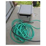 Suncast Outdoor Hose Reel Box with Hoses