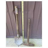 Entrenching Shovel & Sledgehammer Tool Lot
