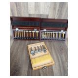 Forstner Drill Bit Sets in Wooden Cases