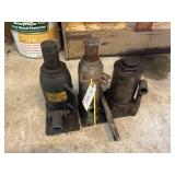 3 Heavy Duty Hydraulic Bottle Jacks